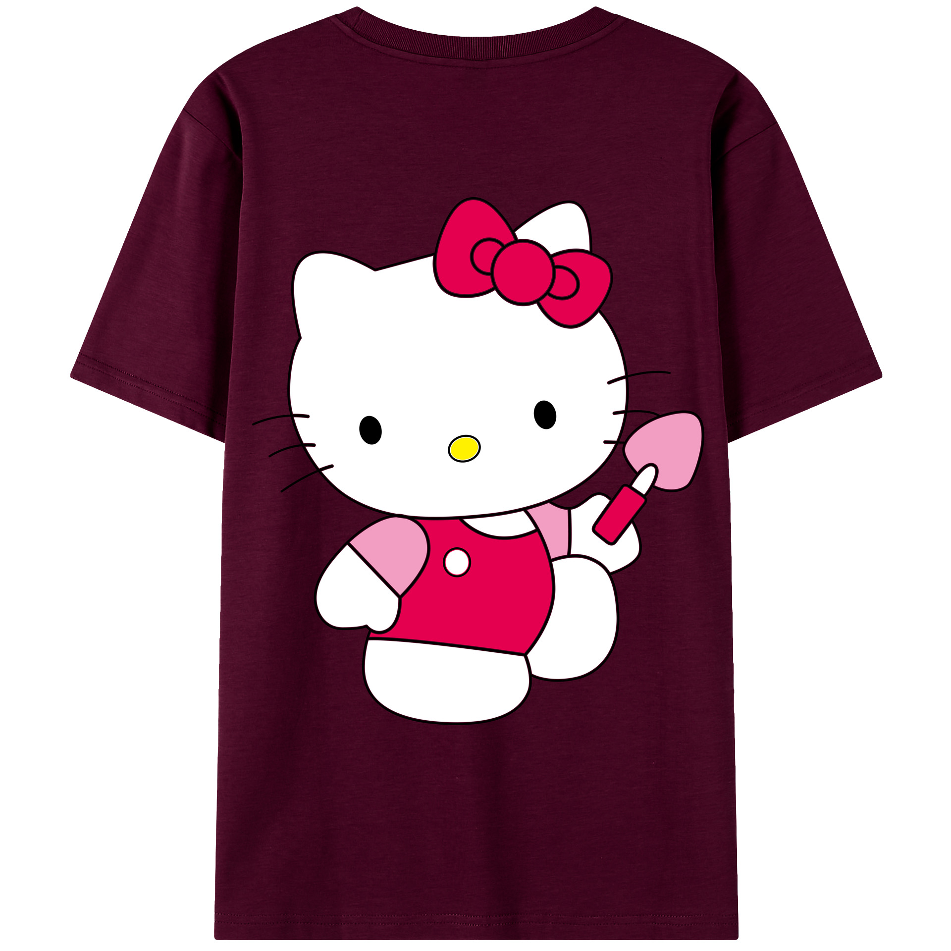 （画像用） Hello Kitty ハローキティ レディース半袖Tシャツ(バックプリント)